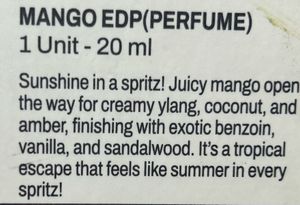 Bella Vita Gourmet Collection Mango Perfume