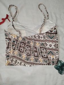 Patterened Crop Top