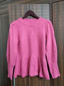 SALE 🛍️ Pink Puffed Sleeve Sweater 💗
