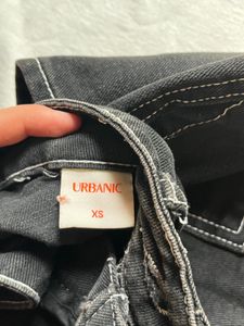 Price Drop‼️URBANIC Black Pants with Red Flame