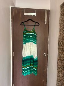 marks &amp; Spencer Green Tie-Dye Maxi Dress