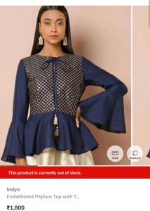 Ethnic Peplum Top