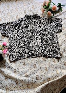 Animal Print Button-Down