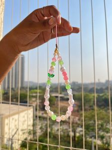 Cute Beaded Phone Charm Tulip Theme💗
