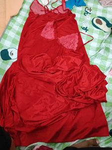 Red Satin Nightgown