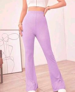 Flared Ribbed Pants