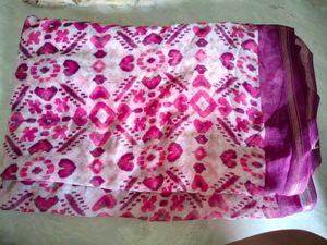 purple Patterned saaree