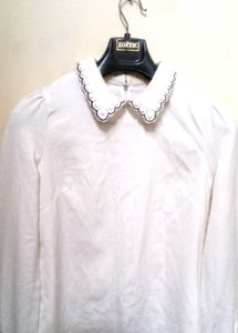 Elegant White Long Sleeve Top