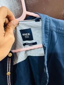 Men&#39;s Casual Blue Shirt