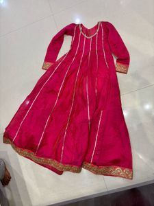 Elegant Pink Ethnic Gown