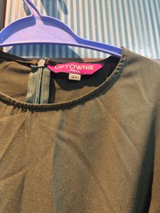Olive Colour Jump Suit For Beautiful Girl