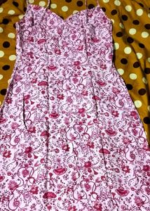 PINK FLORAL PRINT DRESS 🩷