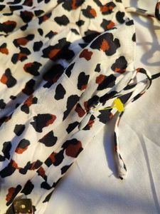 Beautiful Leopard Print Cowl Neck Dress