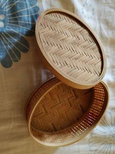 Woven Bamboo Trinket Box 💯💯