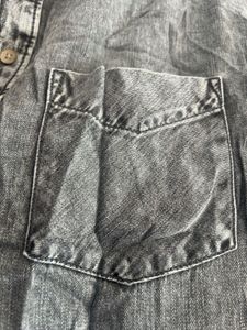 Gap Denim Peplum Style Shirt Top