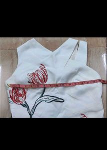 UK Brand Imported Floral White Dress