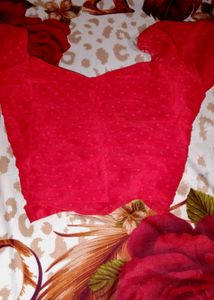 Beautiful Red Korean Top