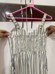 Striped Button-Front Sundress