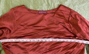 Rust In Color Satin Top Bust 38/40/42