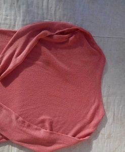Coral Sweater with Pockets