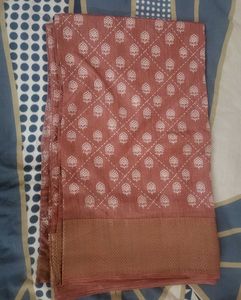 Elegant Brick color Saree