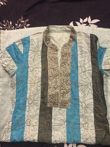 Striped Ethnic Kurta