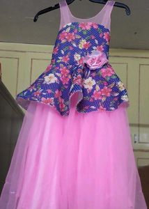 Pretty Pink Net Gown For Lil Princes