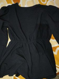 Elegant Black Button-Down Top