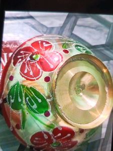 Floral Decorative Brass Bowl