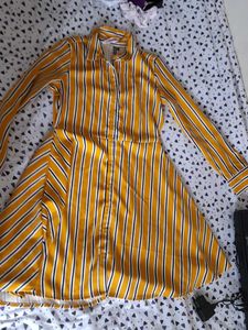 Striped Shirt Dress