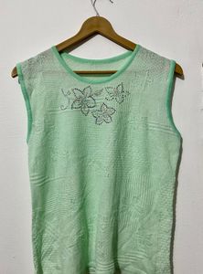 Mint Green Sleeveless Top