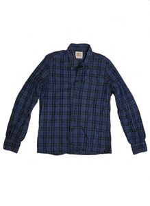 Blue Plaid Flannel Shirt