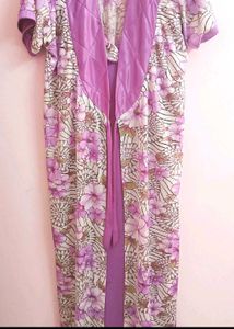 Floral Purple Robe