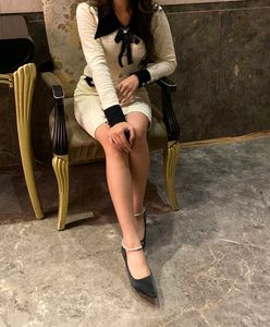 Woolen MINI Korean Dress