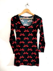 Black Fine Knit Dress ( Women)