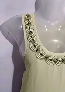 Beaded Sleeveless Top