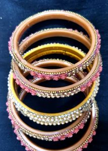 Set of Orange &amp; Pink Bangles