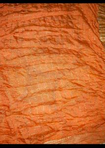 Elegant Orange Cotton Saree