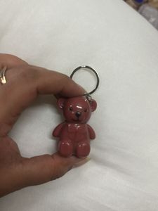 Teddy Bear Lipstick With Keychains