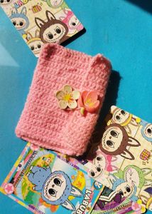 Crochet Pouch with Floral Detail