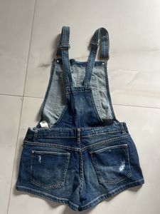 Denim Overall Shorts