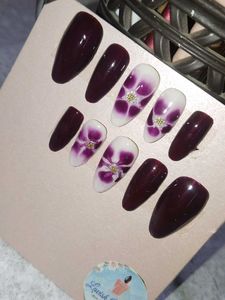Floral Press-On Nails