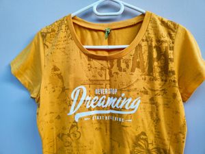 Yellow Womens T-shirt