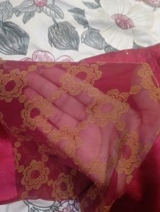 Maroon Brasso Saree