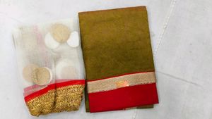 Unstitched Ladies Suit With Stole Net Dupatta