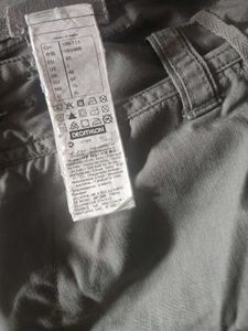 Olive Green worn out look baggy loose fit cargo