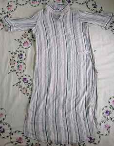 White Knee-Length Kurta