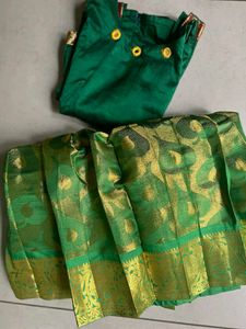 Green Ethnic Lehenga Choli Set
