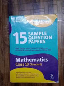 Arihant 15 Sample Paper For Class 10th Cbse Board