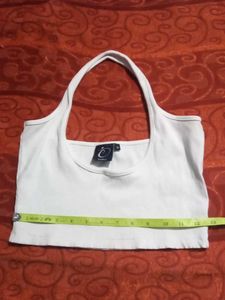 White Halter Top